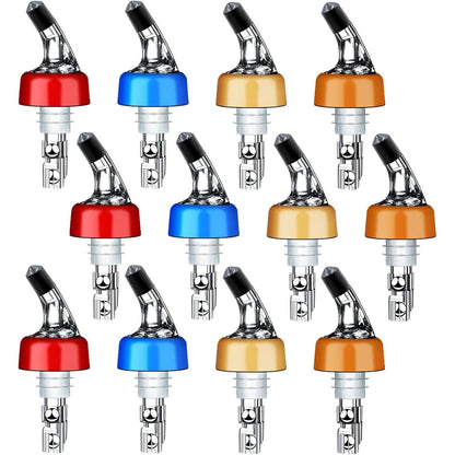 Automatic Measured Bottle Pourer - Quick Shot Spirit Measure Pourer Drinks Wine Cocktail Dispenser Home Bar Tools - 1oz/30ml (4 pack)