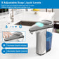 Buy now Automatic Soap Dispenser, Touchless Dish Soap Dispenser 17oz/500ml with Infrared Sensor, 5 Adjustable Soap Levels, Liquid Dispenser for Bathroom Kitchen (Silver) at indiglob india