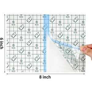 TrelaCo 50 Pcs Shower Waterproof Patch Transparent Stretch Adhesive Bandage Large Shower Protector Cover Waterproof Dressing Transparent Film Adhesive Bandages, 6 x 8 Inch