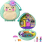 Polly Pocket Compact Playset, Backyard Butterfly with 2 Micro Dolls & Accessories, Travel Toys with Surprise Reveals