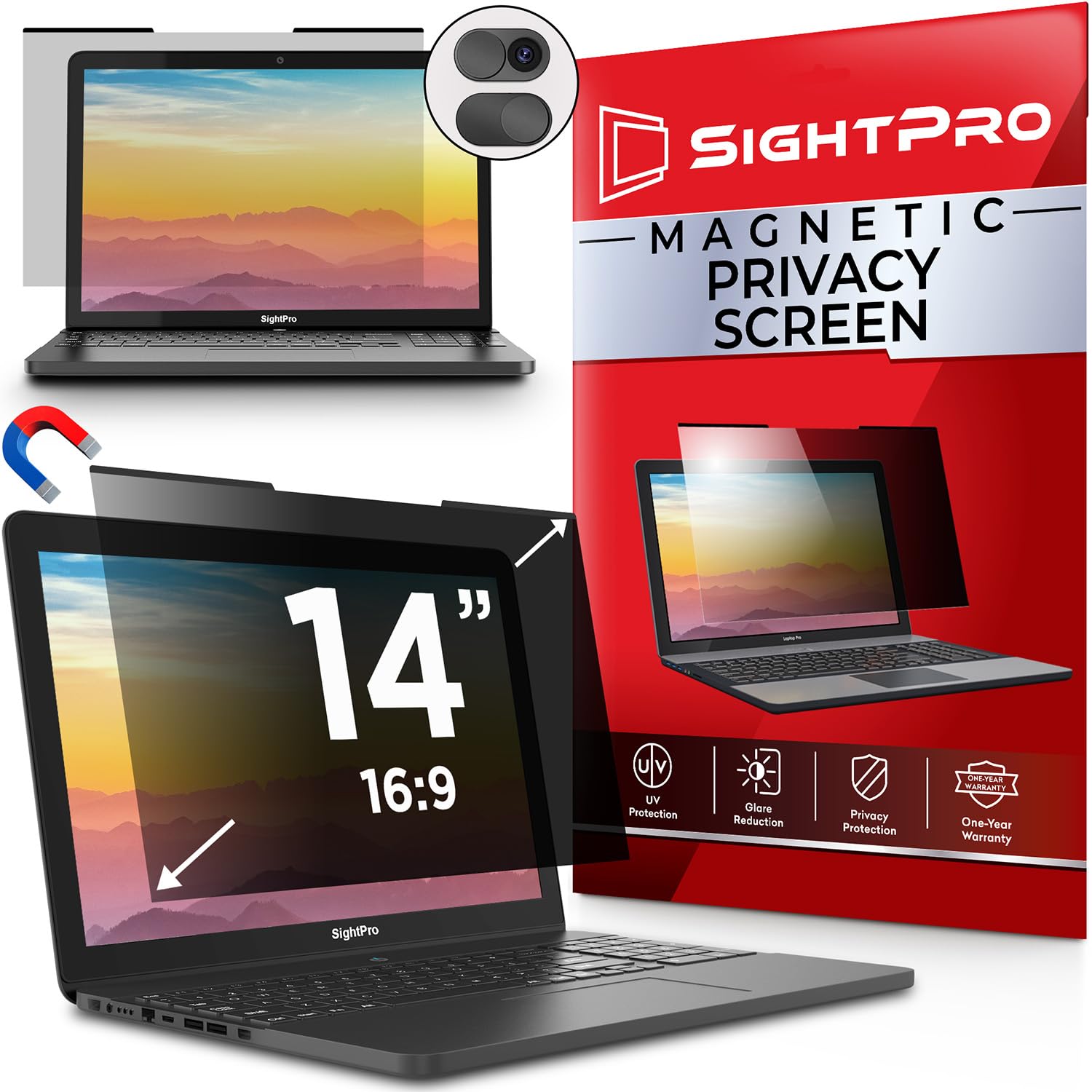 Buy now Magnetic Privacy Screen for MacBook Pro 16 Inch (2019, 2020) Removable Laptop Privacy Filter Shield and Protector Laptop 14 Inch 16:9 at indiglob india