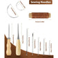 PLANTIONAL Leather Working Tools for Beginners: Professional Leather Craft Kit with Waxed Thread Groover Awl Stitching Punch for Leathercraft Adults Gifts 02
