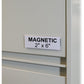 C-Line HOL-DEX Magnetic Shelf/Bin Label Holders, Side Load, 2 x 6, Clear, 10/Box