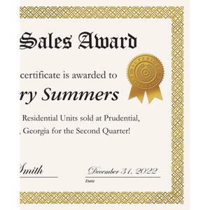 Great Papers! Starburst Ribbon Embossed Gold Foil Certificate Seal, for Diplomas and Awards, 48 Pack (903418)