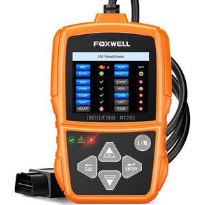 FOXWELL NT201 OBD2 Scanner Code Reader for Cars and Trucks - Reset Check Engine Light, Read and Clear Fault Codes, Live Data Diagnostic Tool for All Cars Since 1996
