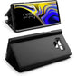 AICase Galaxy Note 9 Case, Luxury Translucent View Window Front Cover Mirror Screen Flip Smart Electroplate Plating Stand 360 Full Body Protective Case for Samsung Galaxy Note 9 (Midnight Black)