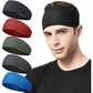 Mens Running Headband,5Pack,Mens Sweatband Sports Headband for Running,Cycling,Basketball,Yoga,Fitness Workout Stretchy Unisex Hairband