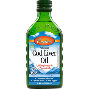 Carlson Norwegian Cod Liver Oil Natural, 250ml