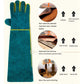 Animal Handling Gloves - 60CM Durable Bite & Scratch Resistant Gloves for Bathing, Grooming, Welding, Handling Dogs, Cats, Birds, Snakes, Parrots, Lizards, Reptiles
