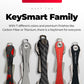KEYSMART Key Holder for Keychain - Compact Key Organizer for Key Chain, Minimalist Clutter-Free EDC Keychains, Key Ring for Car Fobs Key Chains, Expandable (Up to 8 Keys, Black Flex)