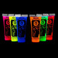 Blacklight Face and Body Paint - Neon Fluorescent (0.34oz (Pack of 6))