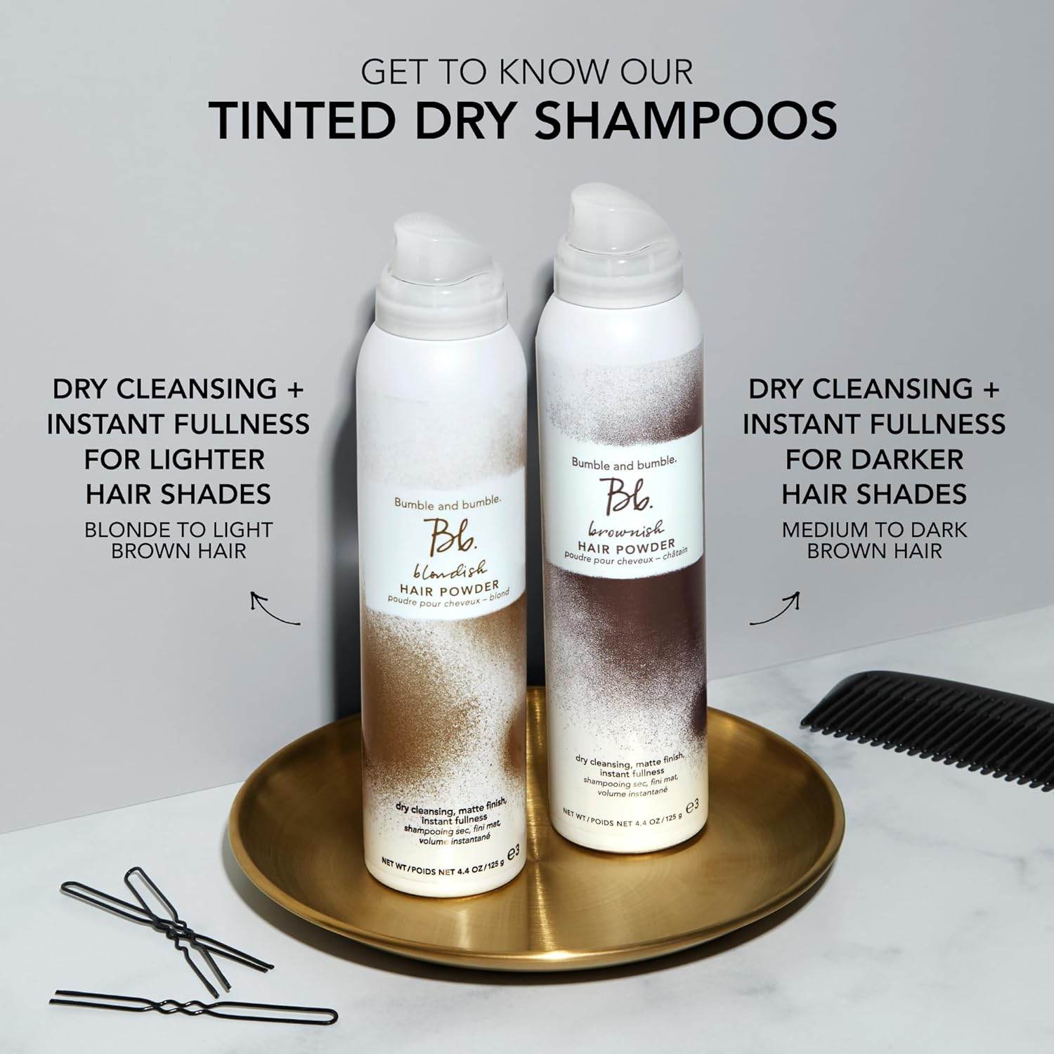 Bumble and bumble. Brownish Tinted Dry Shampoo | Volumizing, Root Coverage + Dry Cleanse | Brown Tint, 4.4 Ounce - My Store