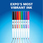 Expo Low-Odor Dry Erase Markers, Ultra-Fine Tip, Black, 4 Count