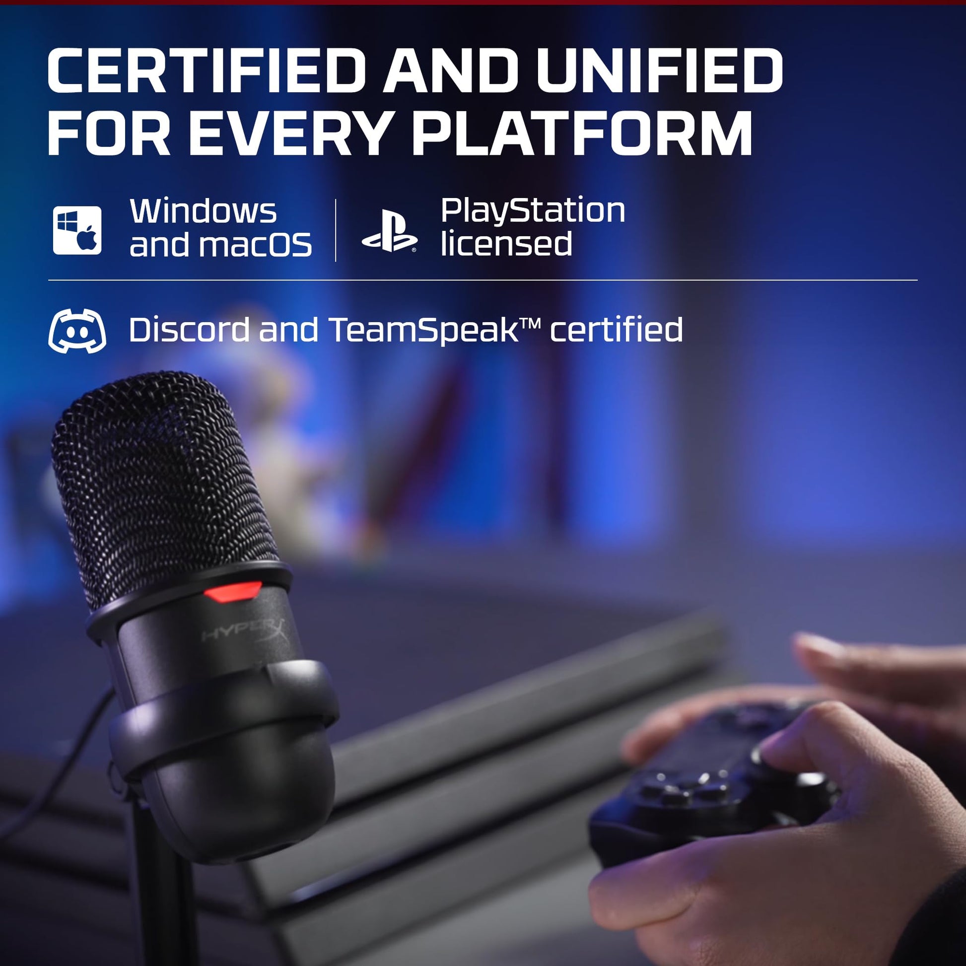 Buy now HyperX SoloCast – USB Condenser Gaming Microphone, for PC, PS4, PS5 and Mac, Tap-to-Mute Sensor, Cardioid Polar Pattern, great for Streaming, Podcasts, Twitch, YouTube, Discord,Black at indiglob india