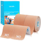 OK TAPE Kinesiology Tape 10 inches Precut, 20 Strips, Cotton Elastic Athletic Tape Latex Free, 2in x 16ft, Black