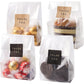 Cellophane Treat Bags Cookie bags for Packaging Clear Gift Bag with Stickers for Cookies,Candy,Chocolates(Fog,9x3.3inch)