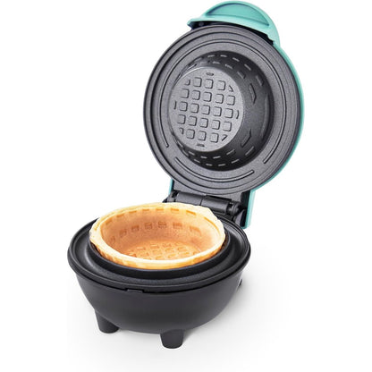 Dash Mini Waffle Bowl Maker for Breakfast, Burrito Bowls, Ice Cream and Other Sweet Desserts, Recipe Guide Included - Red