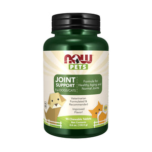 Buy now NOW Pet Health, Joint Support Supplement, Formulated for Cats & Dogs, NASC Certified, 90 Chewable Tablets at indiglob india