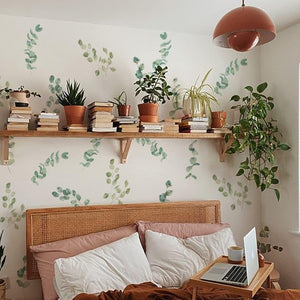 funlife 72Pcs DIY Wall Stickers, Peel and Stick Colorful Wall Decal for Window Play Room Decoration, Kids Baby Nursery Decor, Leaf Pattern2