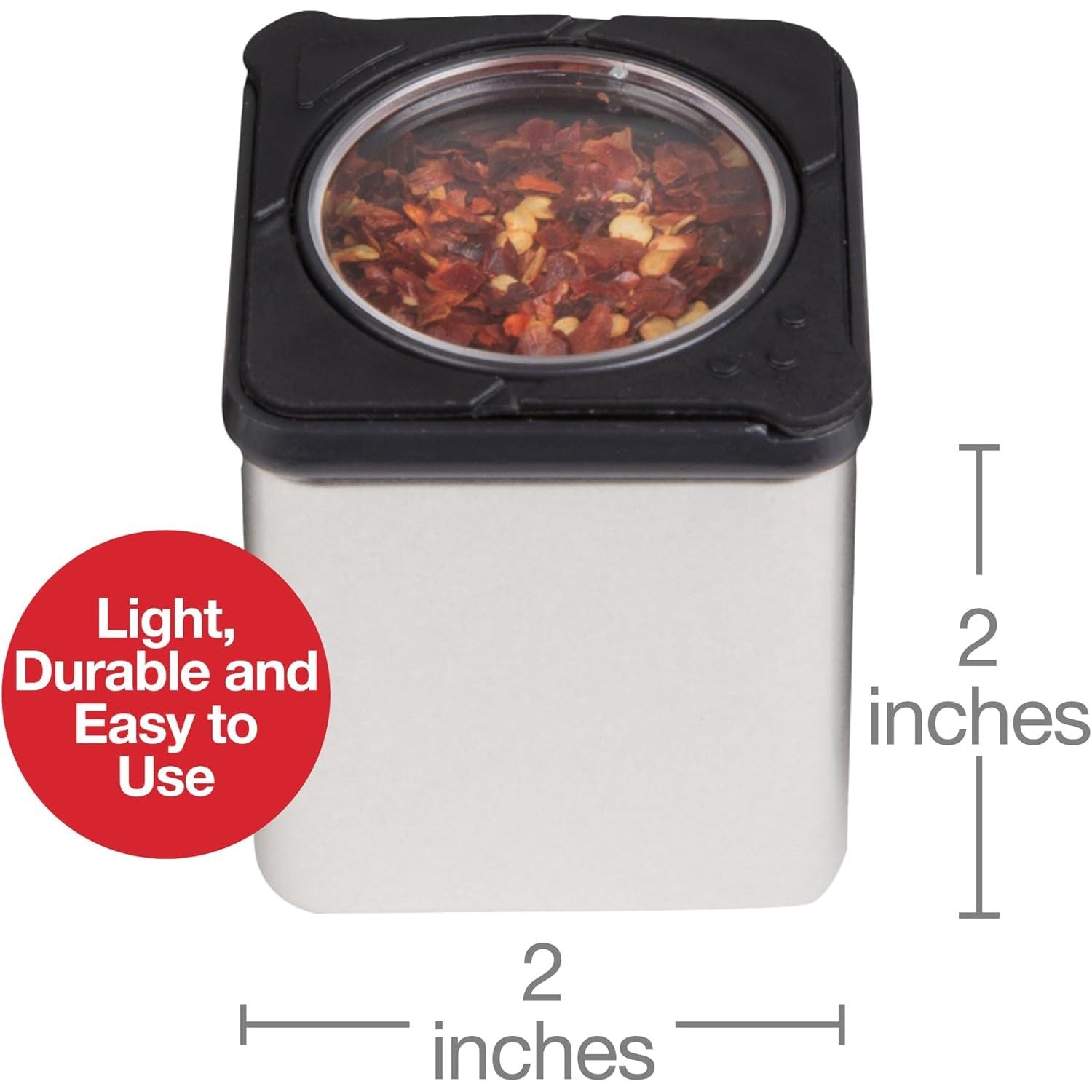 Buy now Set of 3 Magnetic Spice Jars, Shake or Pour Containers Attach to Most Refrigerator Doors & Appliances, Seasoning Dispensers- Easy To Open Window Top Shaker Lids- Kitchen Essential at indiglob india