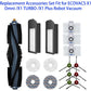 DEEBOT X1 Series Replacement Accessories Set Fit for ECOVACS X1 Omni / X1 TURBO Robot Vacuum Include 1 Main Brush 6 Side Brushes 2 Filter 4 Mop Pads 3 Dust bag Parts
