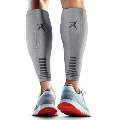 Rymora Calf Compression Sleeves Men Women - Leg Compression Sleeve Footless Socks - Shin Splint Relief Fitness Running
