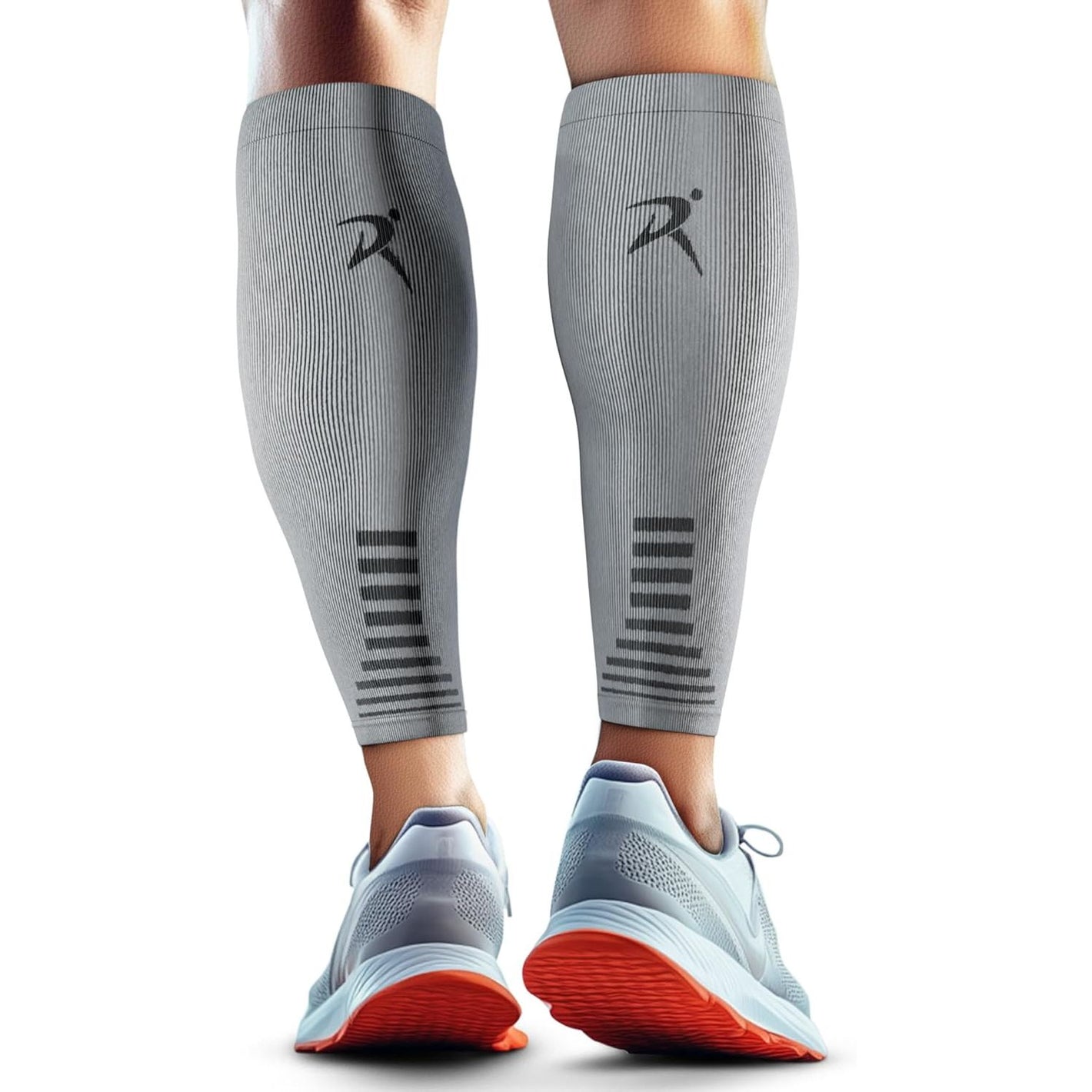 Rymora Calf Compression Sleeves Men Women - Leg Compression Sleeve Footless Socks - Shin Splint Relief Fitness Running