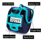 Handy Counter Click Manual Digital clicker Stitch Tally Counters Finger Mechanical Palm Handheld Pitch 5-Digit Electronic Display Click Counter Number Count for Row, People, Golf Lap