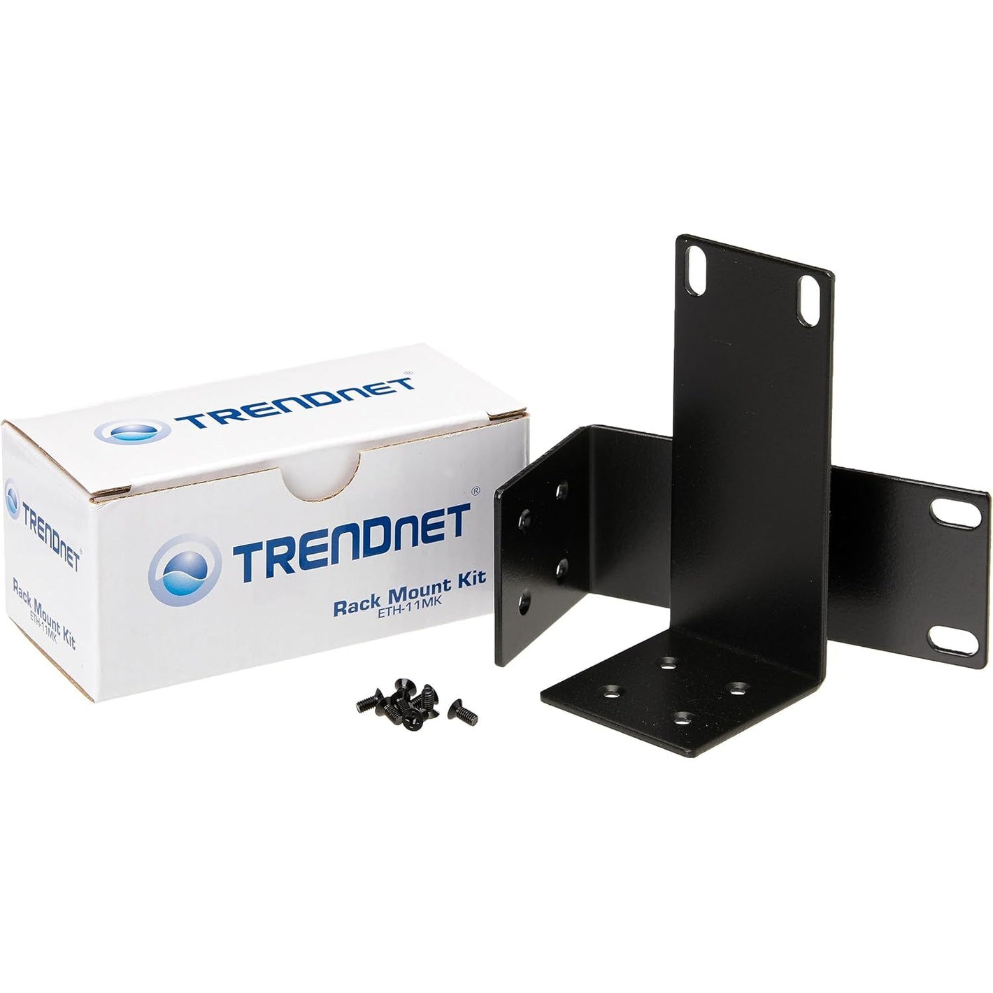 Buy now TRENDNet Rack Mount Kit, Compatible with TEG-S16Dg and TEG-S24Dg Switches, Mount an 11 Inch Wide Switch to A 19 Inch Equipment Rack, Mounting Brackets and Mounting Screws Included, Black, ETH-11MK at indiglob india