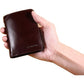 Men's Italian Genuine Cowhide Leather Extra Capacity RFID Bifold Wallet