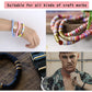 Buy now PANO Preppy 6480 PCS Flat Clay Heishi Disc Beads for Jewelry Making, Rainbow Rubber Beads for DIY Craft Bracelets/Necklace/Pendant, 18 Colors, 6mm at indiglob india
