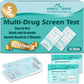 Easy@Home 5 Panel Urine Drug Test Kit [5 Pack] - THC/Marijuana, Cocaine, OPI/Opiates, AMP, BZO All Drugs Testing Strips in One Kit - at Home Use Screening Test with Results in 5 Mins #EDOAP-754