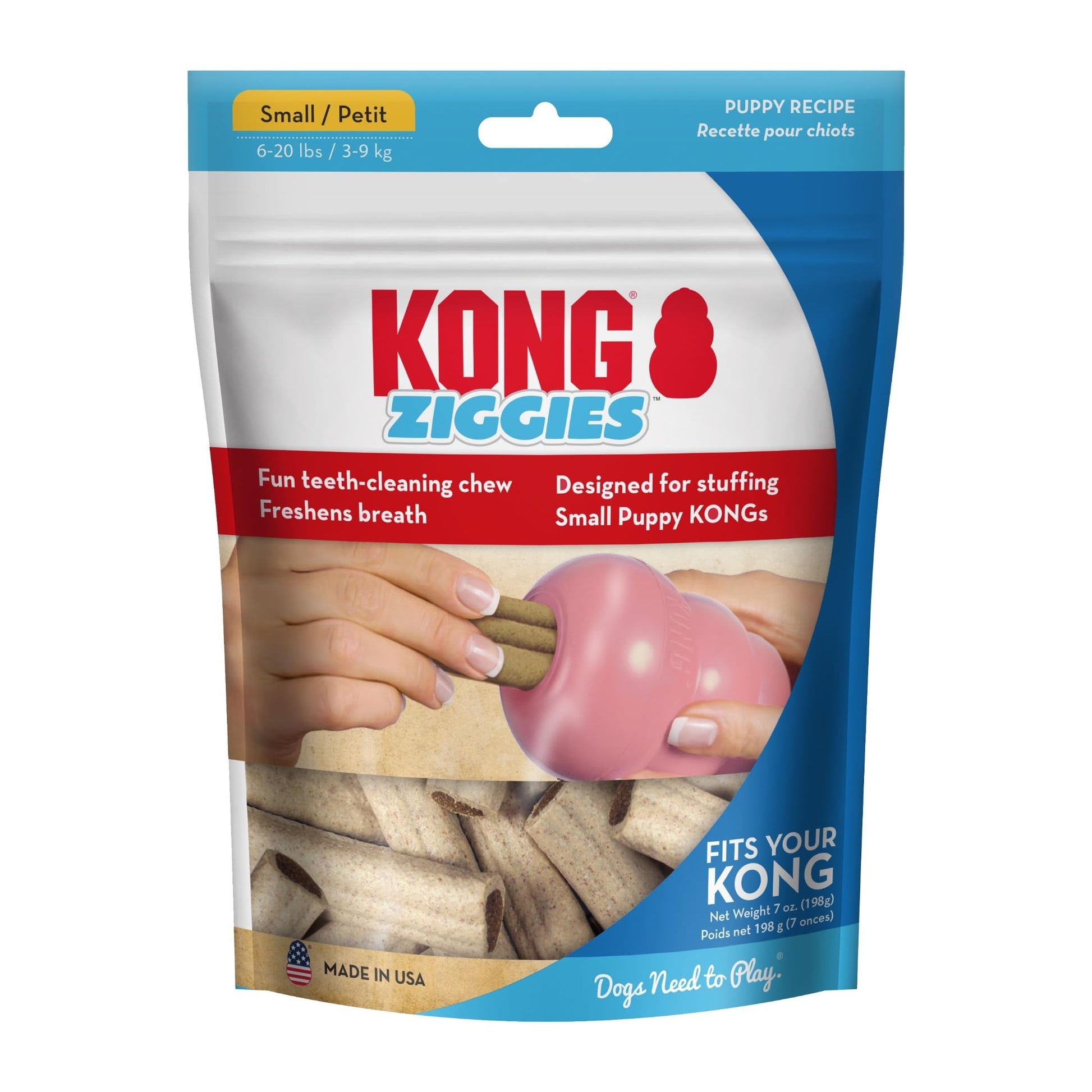 Buy now Kong - Ziggies Puppy - Teeth Cleaning Dog Treats - Small (Best Used with Kong Puppy Rubber Toys) at indiglob india