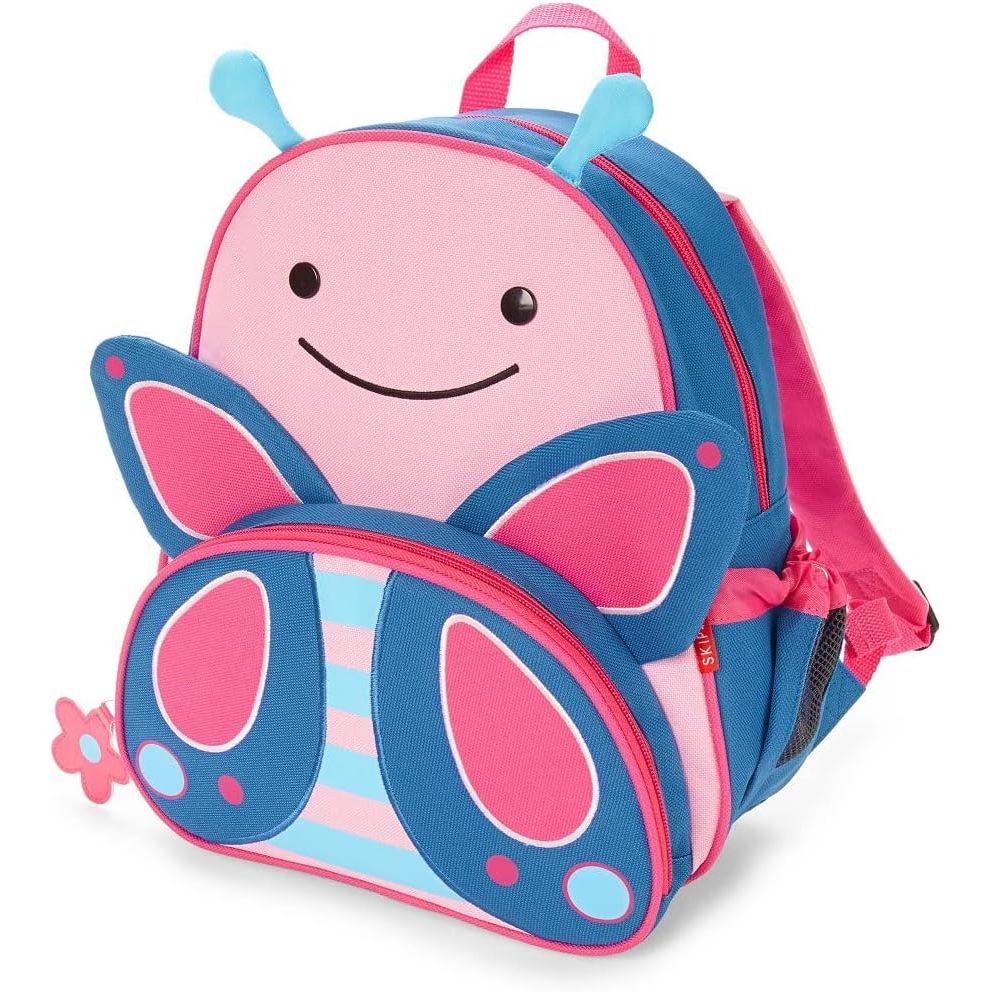 Buy now Skip Hop Toddler Backpack, Zoo Preschool Ages 3-4, Dog Butterfly Little Kid Backpack at indiglob india