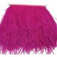 KOLIGHT Pack of 2 Yards Natural Dyed Ostrich Feathers Trim Fringe 4~5inch for DIY Dress Sewing Crafts Costumes Decoration (Lavender)
