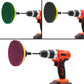 Power Scrubber Pads Drill Attachment, GOH DODD 26 Pieces 4 Inch Headlight Restoration Kit Drill Brush Scouring Cleaning Pads for Kitchen, Bathroom, Grout, Carpet, Shower, Tub, Grill,Tile, Sanding
