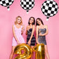 Checkerboard Balloon Aluminum Foil Black White Checkered Balloon for Racing Themed Party Decoration Supply, 18 Inches(12)
