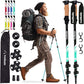 Buy now TrailBuddy Trekking Poles – Lightweight 7075 Aluminum Hiking Poles for Women, Men & Seniors – Collapsible or Foldable Walking Sticks for Travel, Trails & Balance Aqua Sky Collapsible at indiglob india