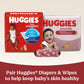 Buy now Huggies Nourish Scented Diaper Wipes, 2 Push Button Packs (112 Wipes Total) at indiglob india