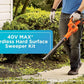 Buy now BLACK+DECKER Cordless Leaf Blower, 40V MAX , Leaf Blower Cordless with Battery and Charger, 125 MPH Air Speed, Lightweight Handheld Yard Sweeper (LSW40C) at indiglob india
