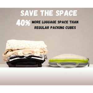 SUITEDNOMAD Ultralight Compression Packing Cubes Set, Suitcase and Backpack Travel Organizer Bags