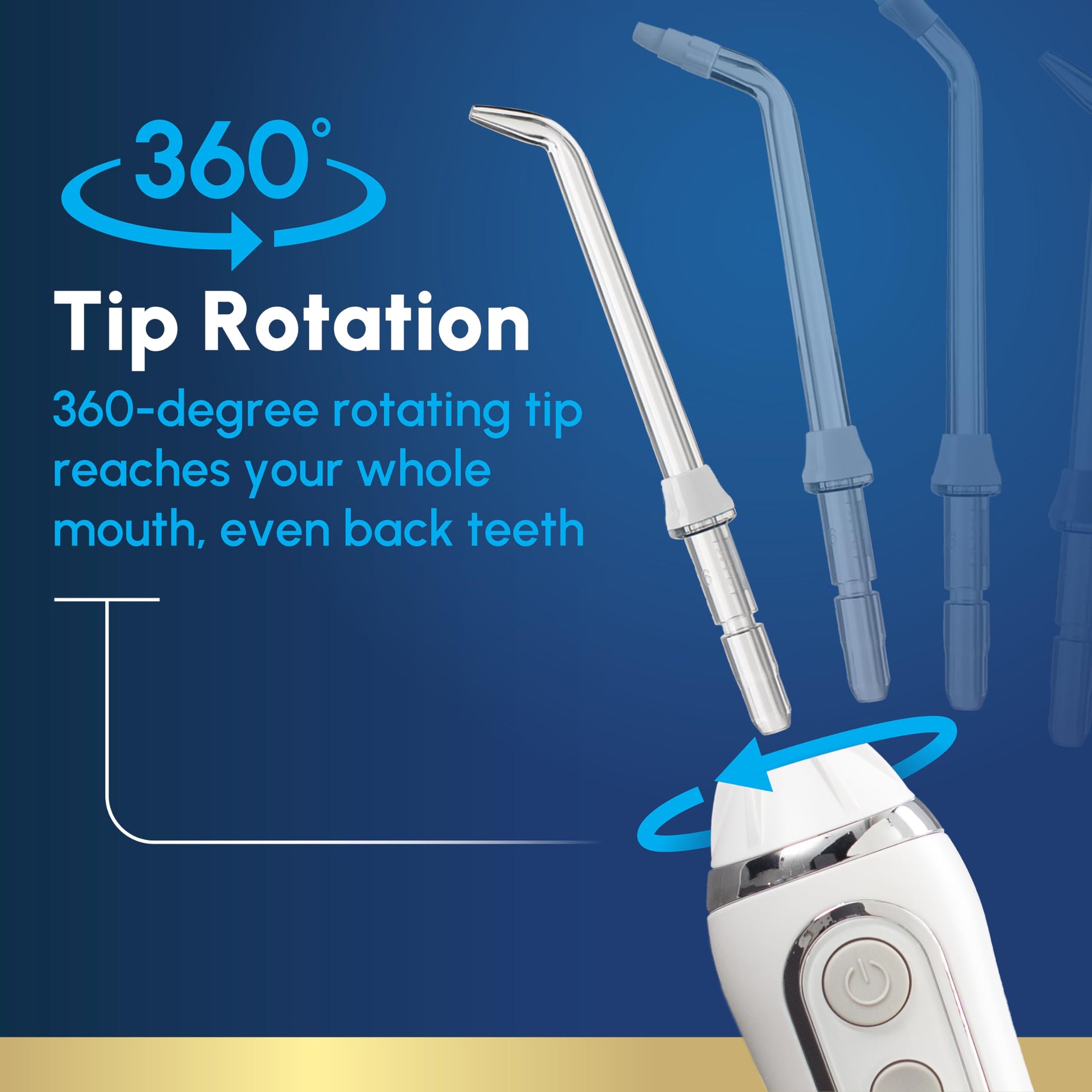 Buy now Waterpik Cordless Advanced 2.0 Water Flosser For Teeth, Gums, Braces, Dental Care With Travel Bag and 4 Tips, ADA Accepted, Rechargeable, Portable, and Waterproof, White WP-580, Packaging May Vary at indiglob india