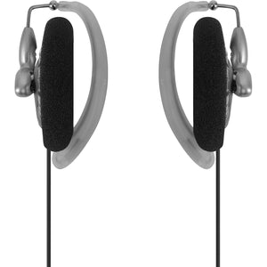 Koss KSC75 Portable On-Ear Clip Headphones, Retro Style, Ultra Lightweight, Silver and Black