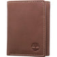 Timberland Men's Leather Trifold Wallet with ID Window