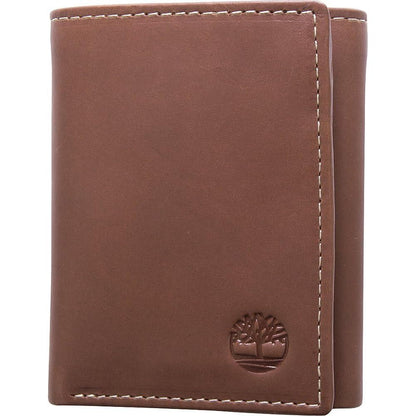 Timberland Men's Leather Trifold Wallet with ID Window