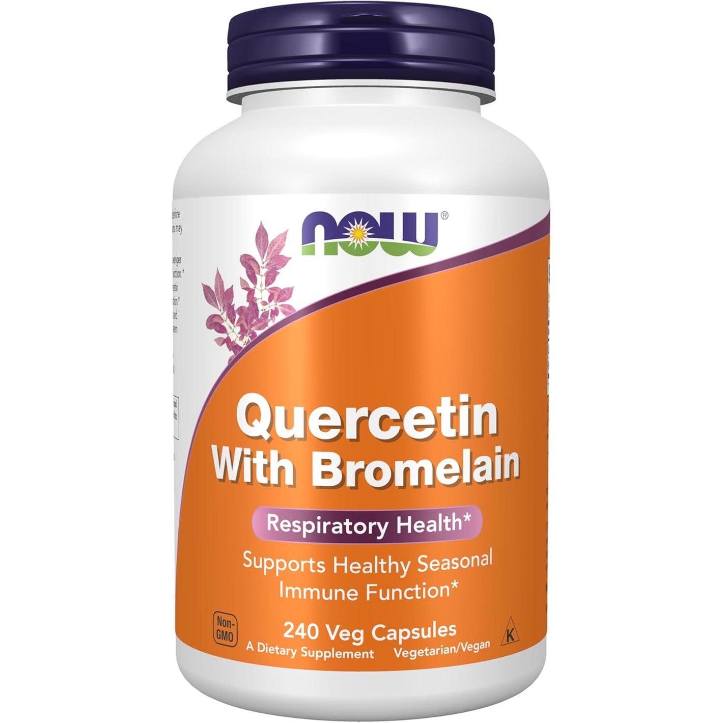 NOW Foods Supplements, Quercetin with Bromelain, Balanced Immune System*, 240 Veg Capsules