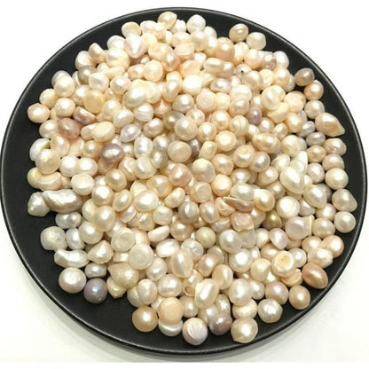 AITELEI 100g Natural Freshwater Pearl Oysters Loose Beads for Vase Fillers Party Wedding Decor DIY Craft Jewelry Making No Holes 7-10mm