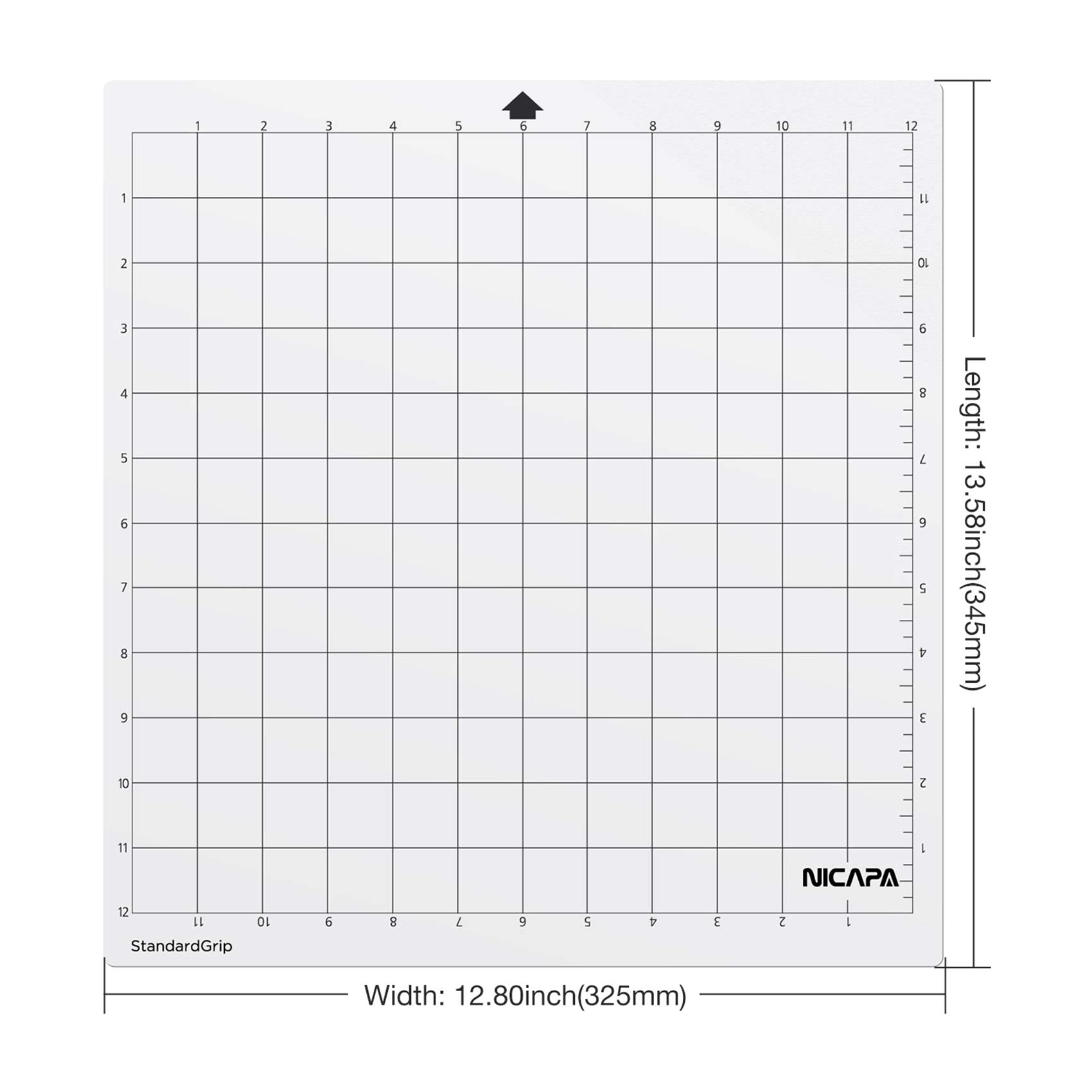 Buy now Nicapa StandardGrip Cutting Mat for Silhouette Cameo 4/3/2/1 (12x12 inch,3 pack) Standard Adhesive Sticky Quilting Cut Pads Replacement Accessories for Silhouette Cameo at indiglob india