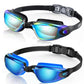 Buy now Aegend Swim Goggles, 2 Pack Swimming Goggles No Leaking Adult Men Women Youth Aqua & Blue-black at indiglob india