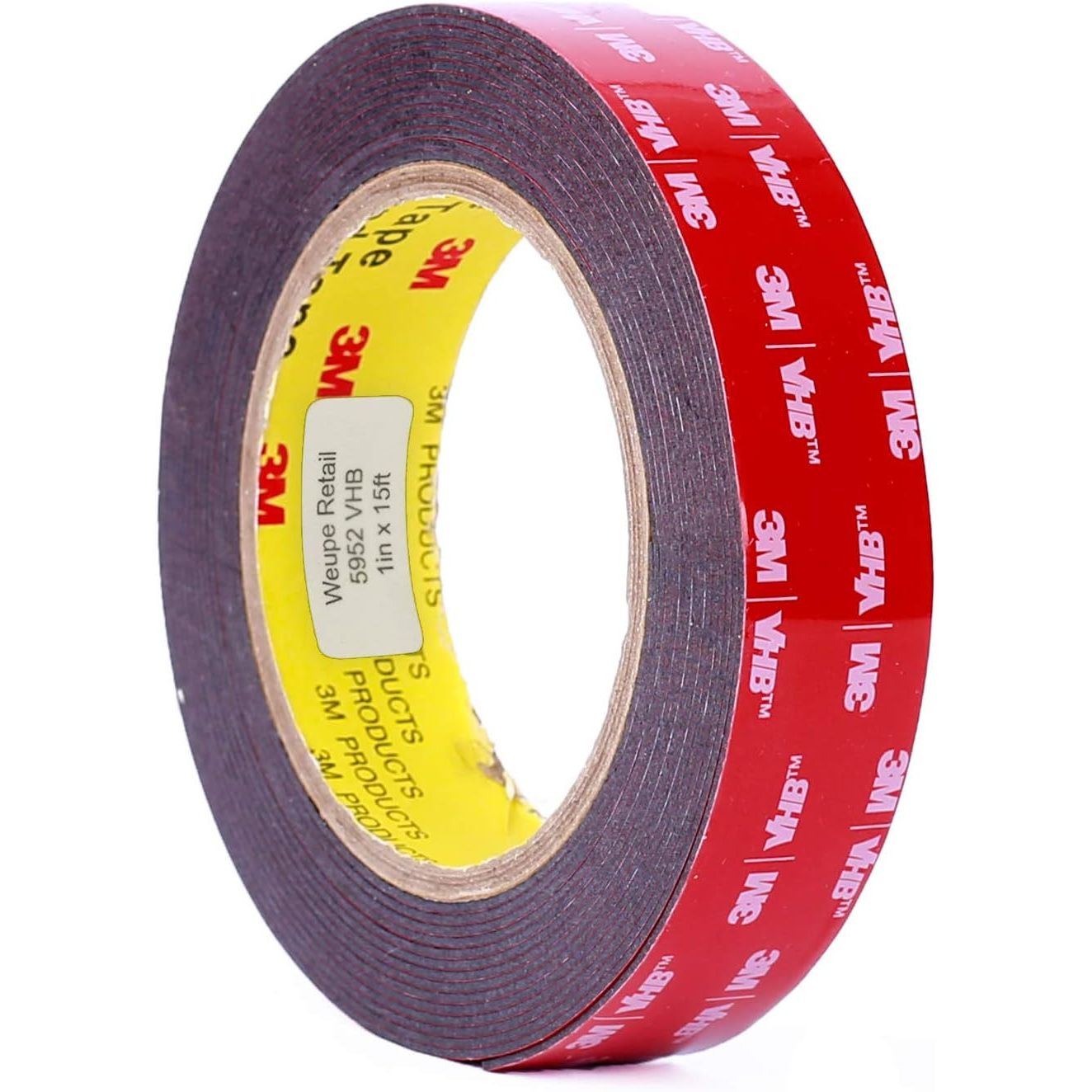 5952 VHB Tape: 2.5cm . x 15 ft. (Black)
